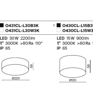 Spot LED aplicat iluminat exterior IP65 Zon IP 15W alb 227291 universul-luminii.ro