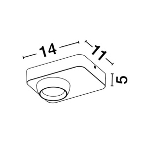Spot LED aplicat stil minimalist KEDROS alb - Img 3
