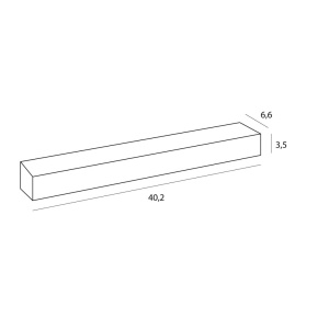 Spot LED aplicat X-line 20W alb 242281 universul-luminii.ro