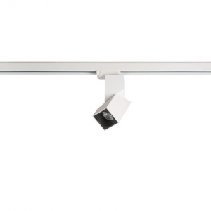 Spot LED directionabil pe sina SANTOS SQUARE TRACK alb - Img 1