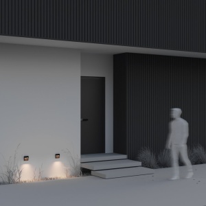 Spot LED iluminat scari sau perete exterior IP54 Mane negru 150781 universul-luminii.ro