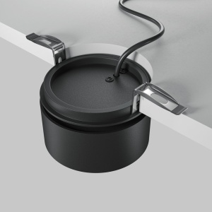 Spot LED incastrabil ajustabil IP44 Onda negru 242111 universul-luminii.ro