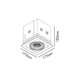 Spot LED incastrabil COLIN-1 56° 30W 3000K 034009401 55991 universul-luminii.ro