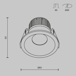 Spot LED incastrabil design modern IP44 Zoom alb - Img 5