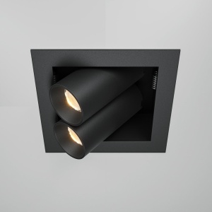 Spot LED incastrabil design tehnic Magnum 2 negru 227741 universul-luminii.ro