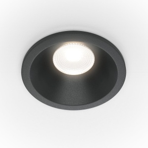 Spot LED incastrabil dimabil pentru baie design tehnic IP65 Zoom negru 4000K 62841 universul-luminii.ro
