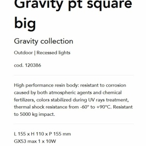 SPOT LED INCASTRABIL GRAVITY PT SQUARE BIG 43541 universul-luminii.ro