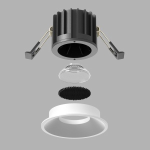 Spot LED incastrabil iluminat tehnic Round D-8cm alb 227841 universul-luminii.ro
