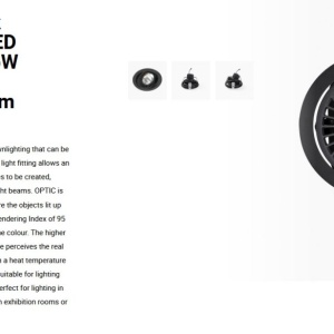Spot LED incastrabil OPTIC Black downlight LED CRI95 24/36W 4000K 56° 2875/4070 lm 111121 universul-luminii.ro