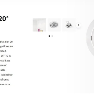 Spot LED incastrabil OPTIC White downlight LED 18/25W 3000K 20° 2260/2990 lm 110891 universul-luminii.ro