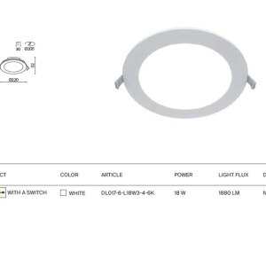 Spot LED incastrabil slim protectie IP44 Stockton 22cm CCT 231321 universul-luminii.ro