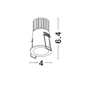 Spot LED incastrabil tavan fals / plafon SELENE alb 191111 universul-luminii.ro