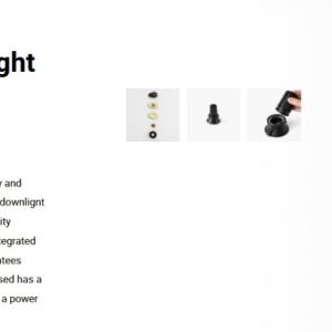 Spot LED incastrabil TULIPA Black recessed downlight 10W 36° 2700K CRI90 112771 universul-luminii.ro