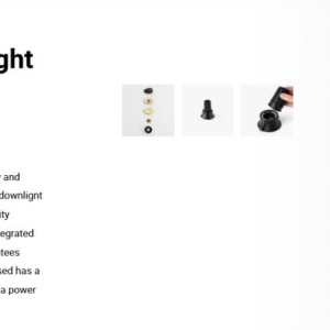 Spot LED incastrabil TULIPA Black recessed downlight 10W 36° 2700K CRI90 triac 112791 universul-luminii.ro