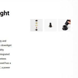 Spot LED incastrabil TULIPA Black recessed downlight 7W 55° 2700K CRI90 111641 universul-luminii.ro