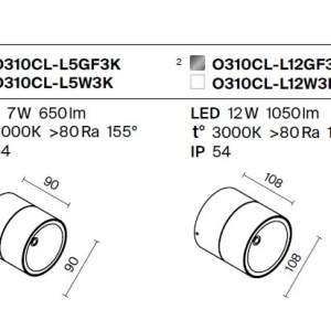 Spot LED rotativ pentru exterior IP54 Spin grafit 228261 universul-luminii.ro