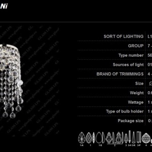 Spot tavan fals cristal Bohemia L17 564/01/4 - Img 3