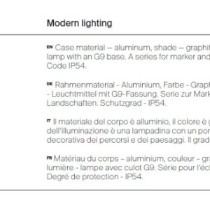 Stalp cu tarus iluminat exterior IP54 Glide 37cm 224841 universul-luminii.ro