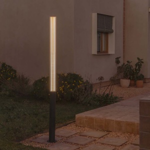 Stalp de exterior IP65 TURA H-205cm gri inchis