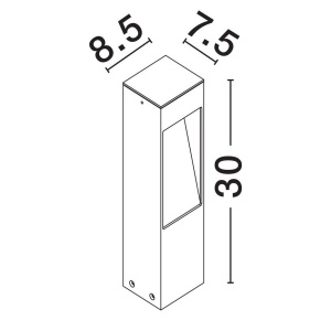 Stalp de exterior pentru terasa sau gradina, MADDI H-30cm 152901 universul-luminii.ro