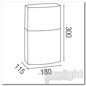 Stalp exterior IP44 Datna 74441 52291 universul-luminii.ro