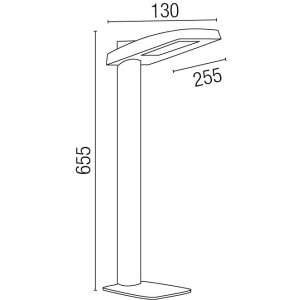 Stalp exterior IP44 LED H66cm Yak 75110 52251 universul-luminii.ro