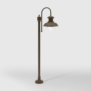 Stalp exterior IP44 realizat manual din alama Amalfi - Img 2