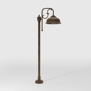 Stalp exterior IP44 realizat manual din alama Lipari
