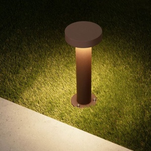 Stalp exterior IP65 LED 3000K GONG corten H-30cm