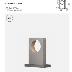 Stalp exterior LED IP65 Betone H-49cm - Img 5