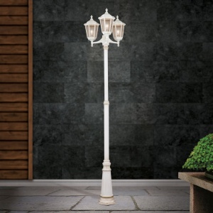 Stalp exterior stil clasic IP43 H255 Puchberg AL 11K/82579 weiß-gold/rauch OR