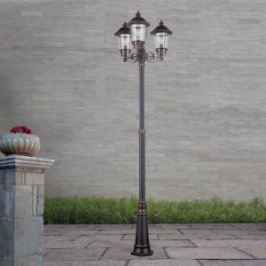 Stalp exterior stil clasic IP44 H260cm Kenzo AL 11K/360.PF8T3 schw.-kupfer OR