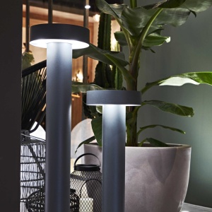 Stalp iluminat exterior design modern TESLA PT4 H80 ANTRACITE 180061 universul-luminii.ro