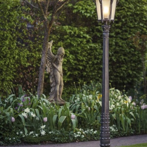 Stalp iluminat exterior din fier forjat, inaltime 263,5cm, AL6920 139811 universul-luminii.ro