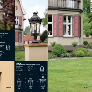 Stalp iluminat exterior din fier forjat, inaltime 370cm, AL 6563 173991 universul-luminii.ro