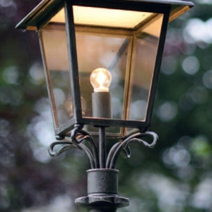 Stalp iluminat exterior din fier forjat, inaltime 84cm, AL 6796 172801 universul-luminii.ro