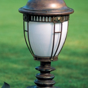 Stalp iluminat exterior din fier forjat, inaltime 88cm, AL 6601 50741 universul-luminii.ro
