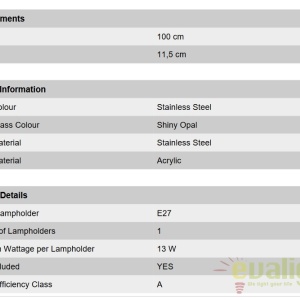 Stalp iluminat exterior IP44 H100cm Pleno AL 11-1131/1 Edelstahl OR 58201 universul-luminii.ro