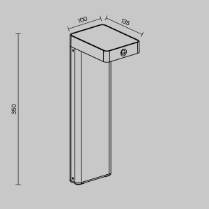 Stalp, Lampa solara cu senzor de miscare IP65 Nordis - Img 5