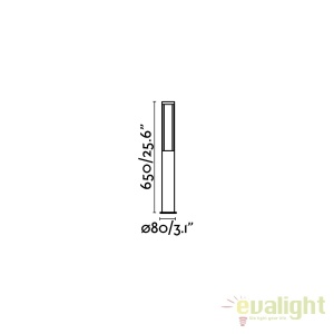 Stalp LED iluminat exterior design modern LOGAR-1 H65cm 75605 56151 universul-luminii.ro