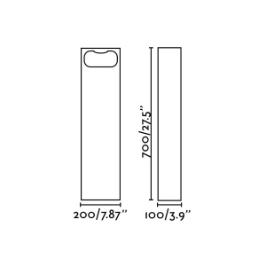 Stalp LED iluminat exterior IP55 GLINT 3000K H-70cm gri - Img 6
