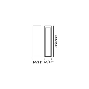 Stalp LED iluminat exterior IP65 CERLER H-60cm gri - Img 6