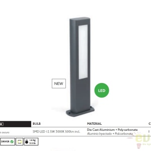 STALP LED ILUMINAT EXTERIOR NANDA H50cm 71216 174591 universul-luminii.ro