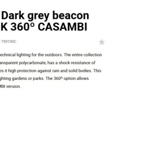 Stalp LED iluminat exterior simetric 360º IP65 RUSH 80cm 2700K CASAMBI 128171 universul-luminii.ro