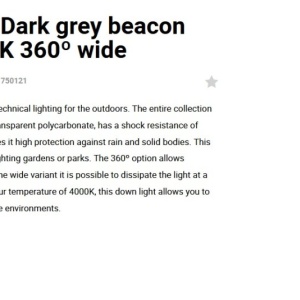 Stalp LED iluminat exterior simetric 360º wide IP65 RUSH 80cm 4000K 128501 universul-luminii.ro