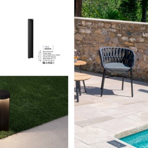 Stalp LED mic pentru iluminat exterior IP54 TIEN 205781 universul-luminii.ro