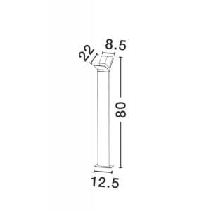 Stalp LED pentru iluminat exterior IP54 PARK II NVL-713124 79161 universul-luminii.ro
