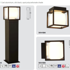 Stalp mediu iluminat LED exterior IP54 Athens 65cm 208861 universul-luminii.ro