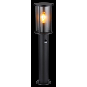 Stalp mic pentru exterior cu senzor de miscare design modern IP54 Gracey negru 135681 universul-luminii.ro