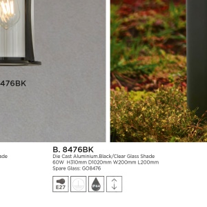 Stalp pentru iluminat clasic traditional OUTDOOR H-73cm 8478-730 SRT 87391 universul-luminii.ro